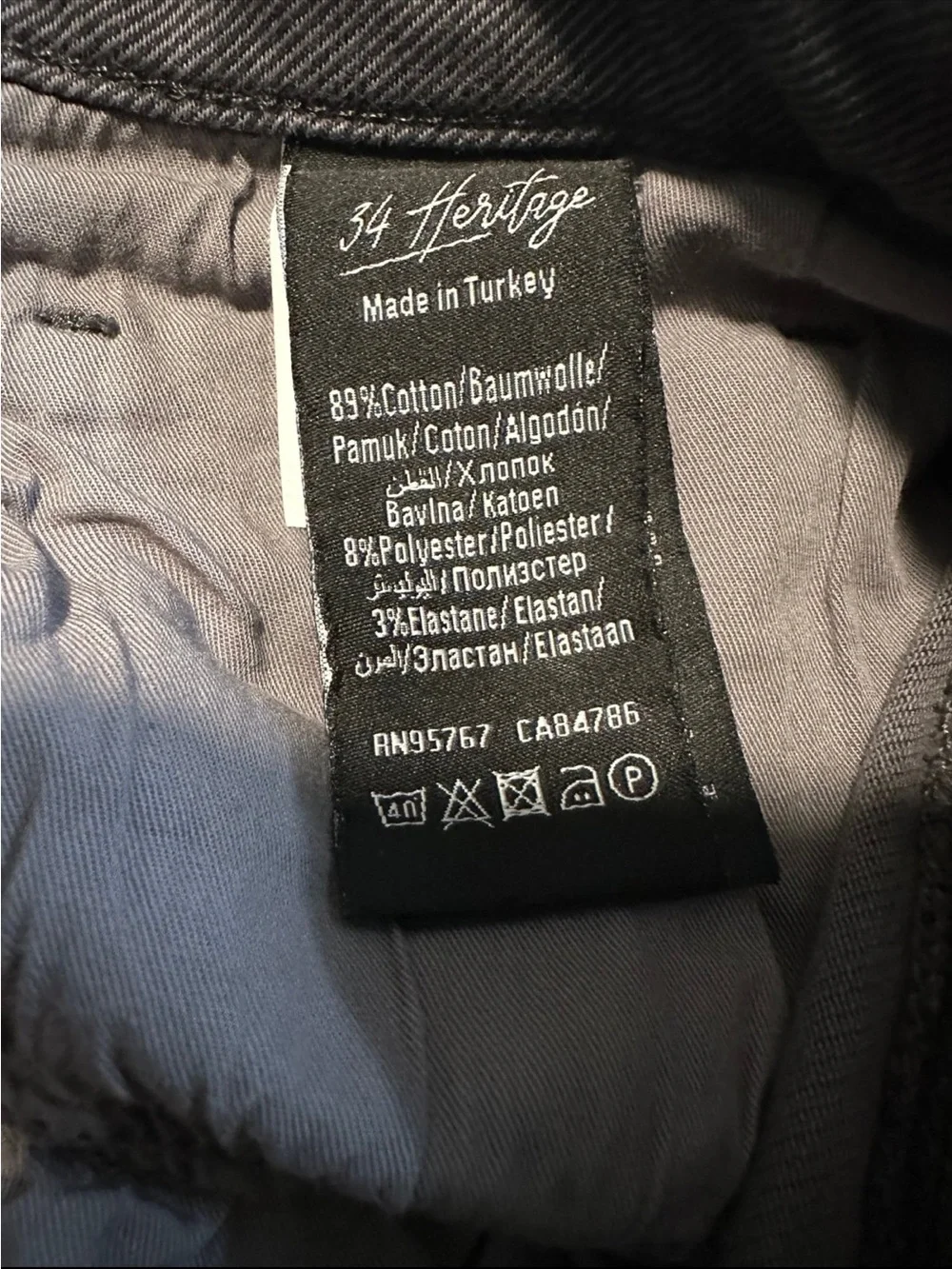 34 Heritage Charisma Classic Gray Jeans 33x32